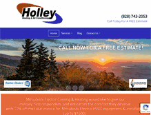 Tablet Screenshot of holleyheating.com